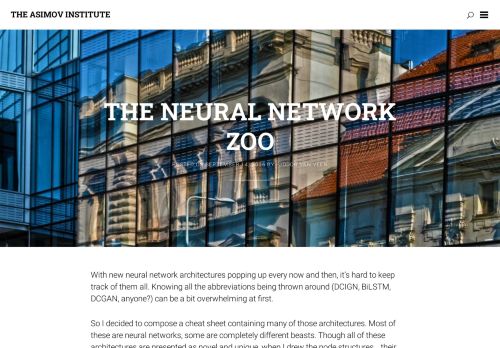 The Neural Network Zoo